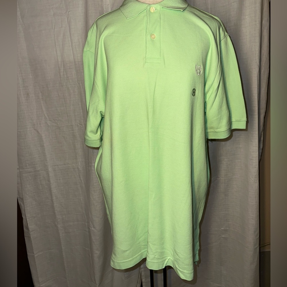 Men’s chaps green polo size Medium NWT